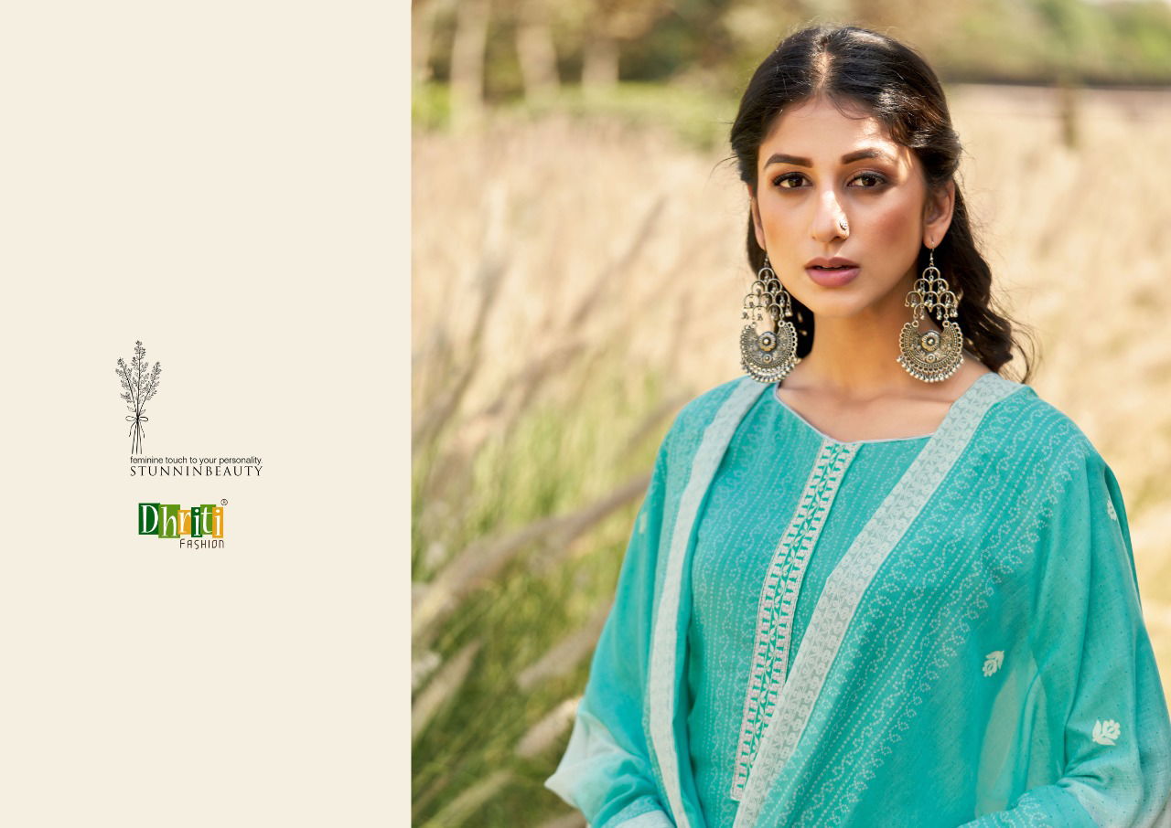 DHRITI AASHNA New Designer Fancy Ethnic Wear Cotton Salwar Suit Collection